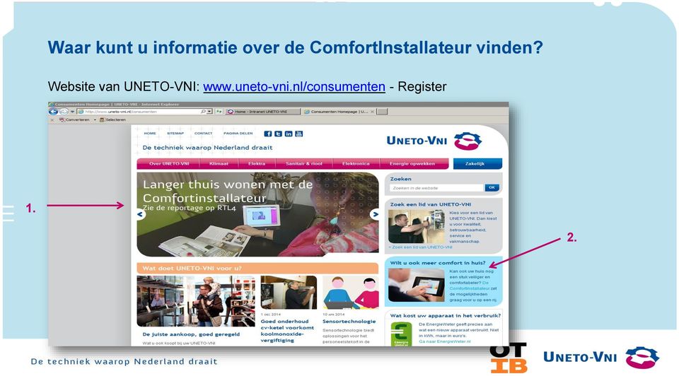 Website van UNETO-VNI: www.