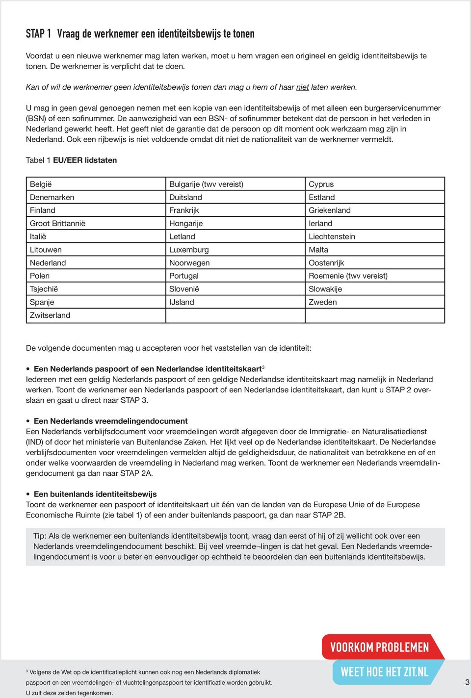 U mag in geen geval genoegen nemen met een kopie van een identiteitsbewijs of met alleen een burgerservicenummer (BSN) of een sofinummer.