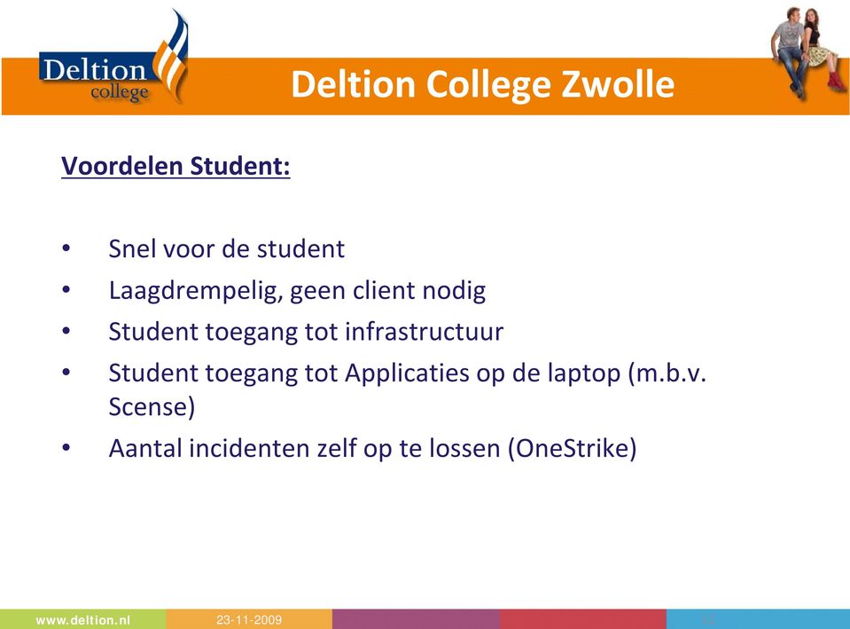 Student toegang tot Applicaties op de laptop (m.b.v.