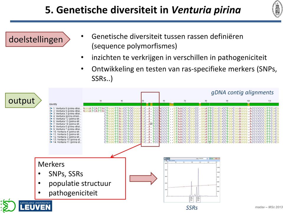 in verschillen in pathogeniciteit Ontwikkeling en testen van ras-specifieke merkers