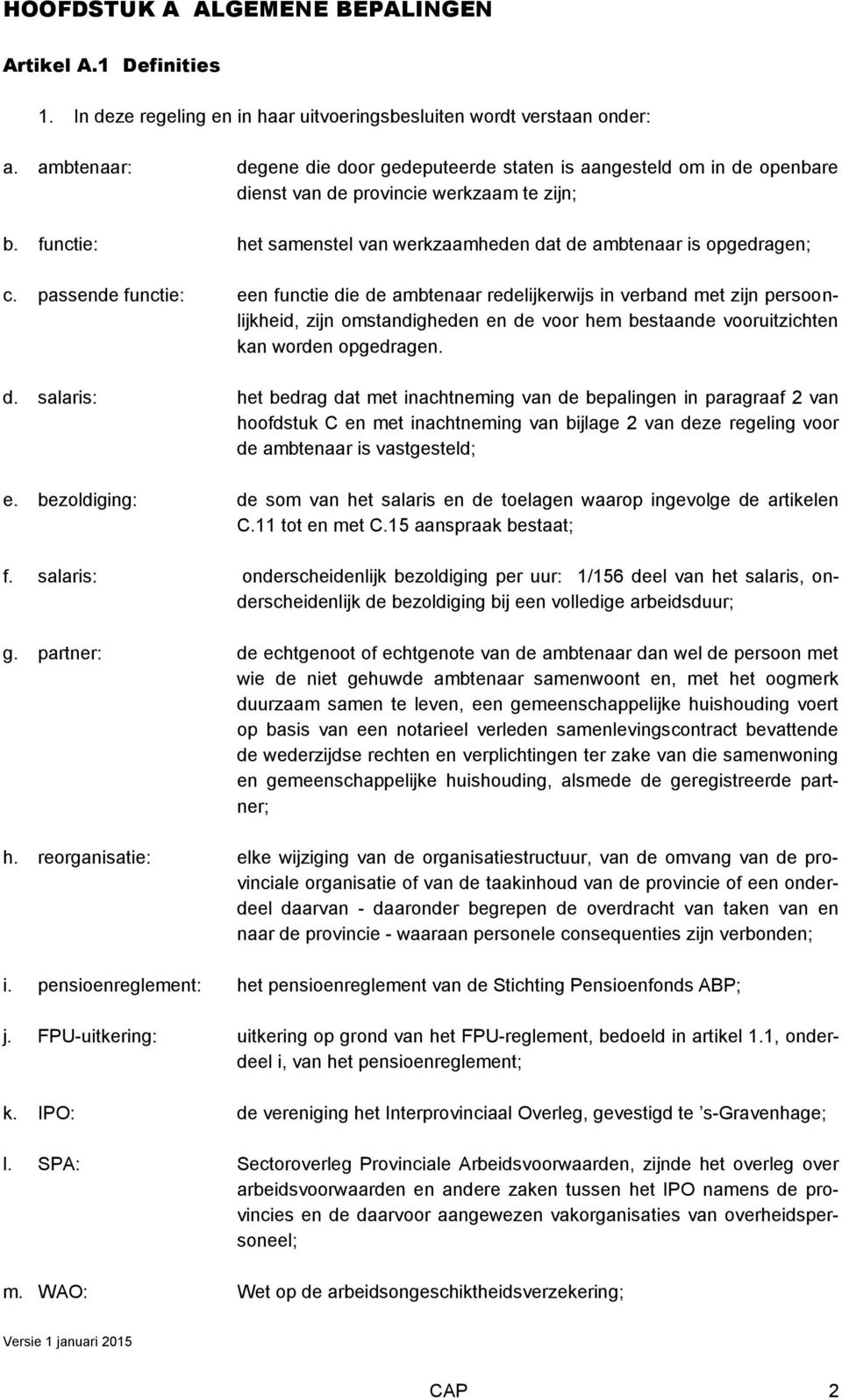 passende functie: een functie di