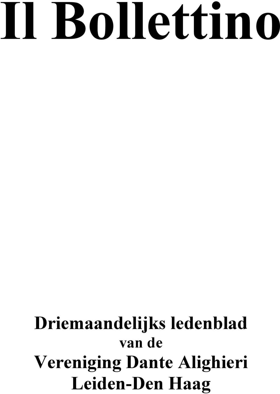 ledenblad van de