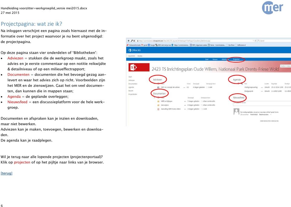 milieueffectrapport; Documenten = documenten die het bevoegd gezag aanlevert en waar het advies zich op richt. Voorbeelden zijn het MER en de zienswijzen.