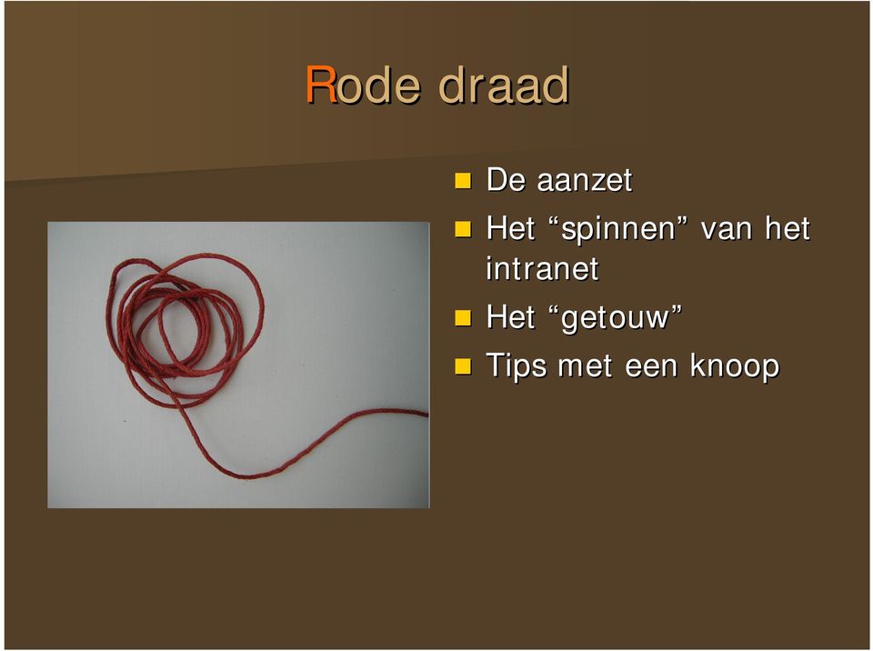 van het intranet