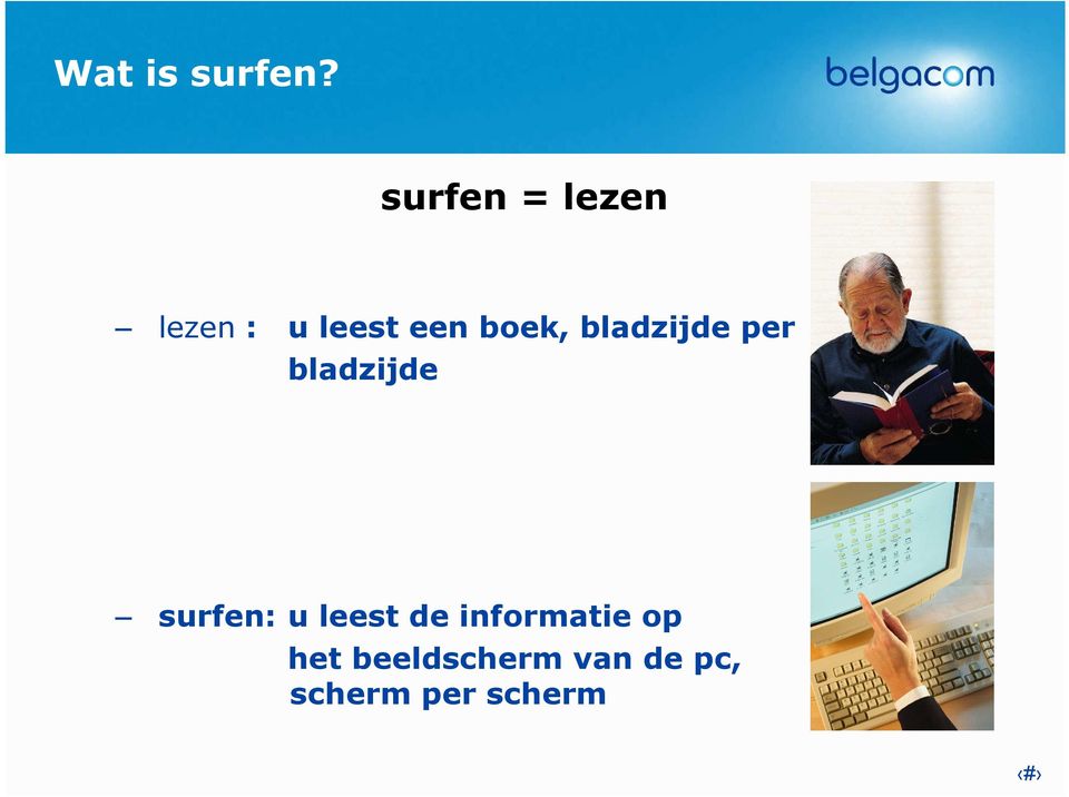 boek, bladzijde per bladzijde surfen: u