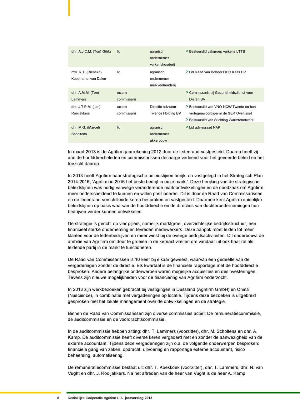 Twence Holding BV vertegenwoordiger in de SER Overijssel > Bestuurslid van Stichting Warmtenetwerk dhr. M.G.