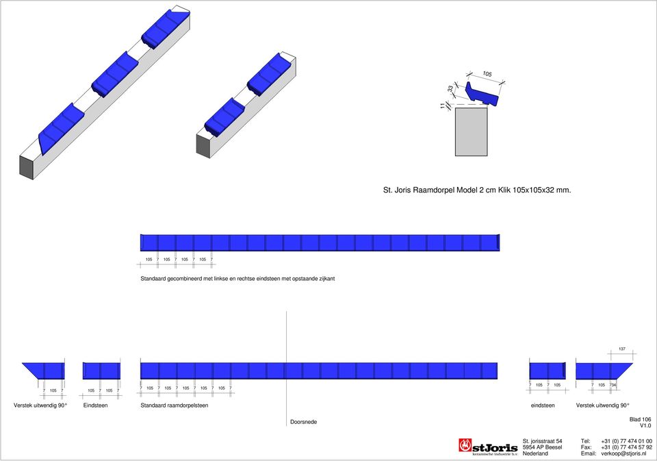 opstaande zijkant 137 7 105 7 105 7 105 7 7 105 7 105 7 105 7 105 7 105 7 7 105 7 105