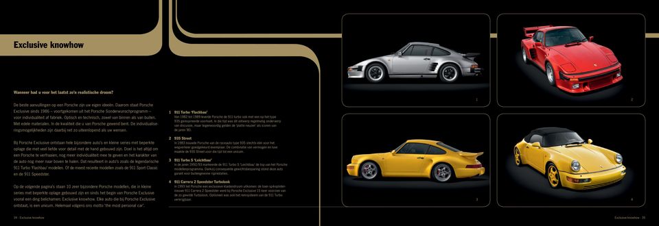 Met edele materialen. In de kwaliteit die u van Porsche gewend bent. De individualiseringsmogelijkheden zijn daarbij net zo uiteenlopend als uw wensen.