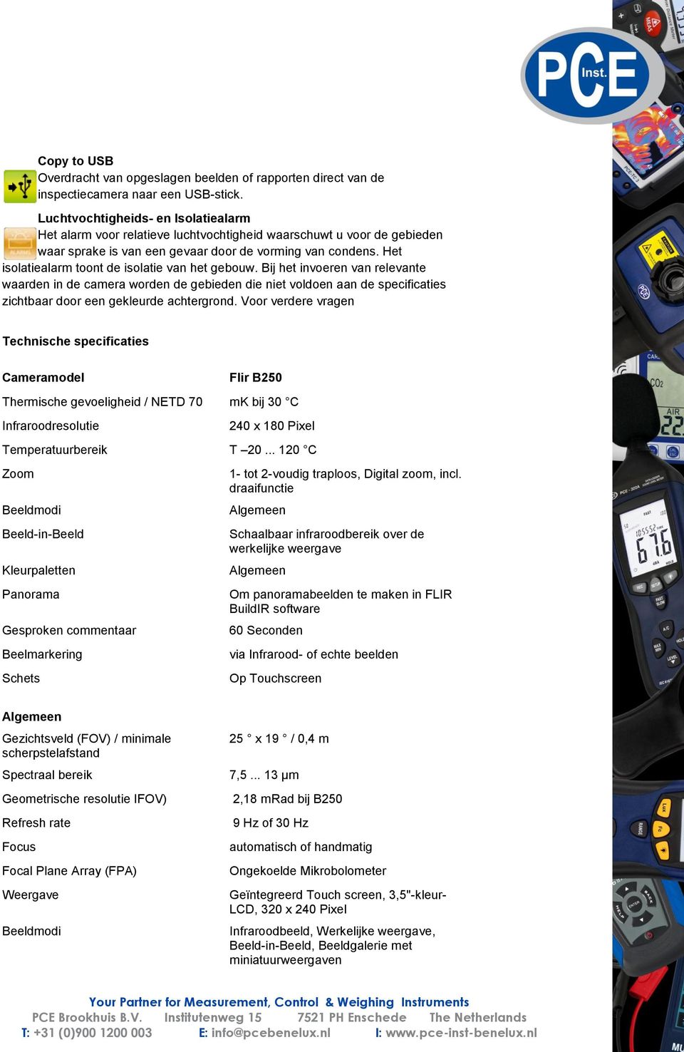 Het isolatiealarm toont de isolatie van het gebouw.