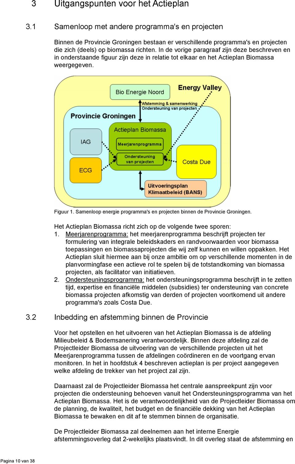 In de vorige paragraaf zijn deze beschreven en in onderstaande figuur zijn deze in relatie tot elkaar en het Actieplan Biomassa weergegeven. Figuur 1.