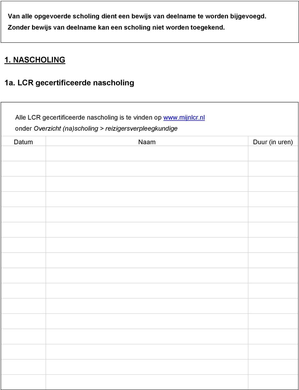 LCR gecertificeerde nascholing Alle LCR gecertificeerde nascholing is te vinden op www.