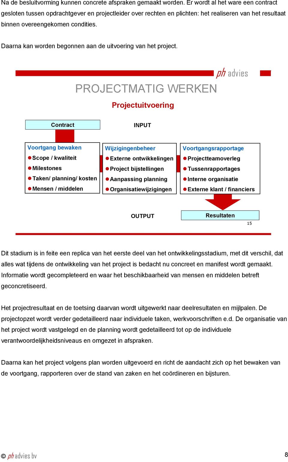 Daarna kan worden begonnen aan de uitvoering van het project.