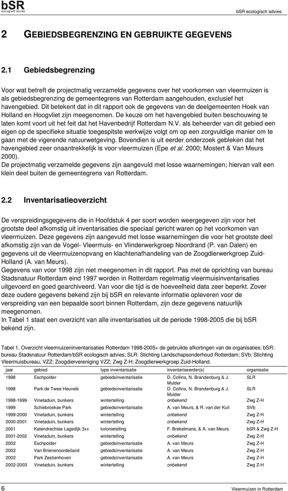 havengebied. Dit betekent dat in dit rapport ook de gegevens van de deelgemeenten Hoek van Holland en Hoogvliet zijn meegenomen.