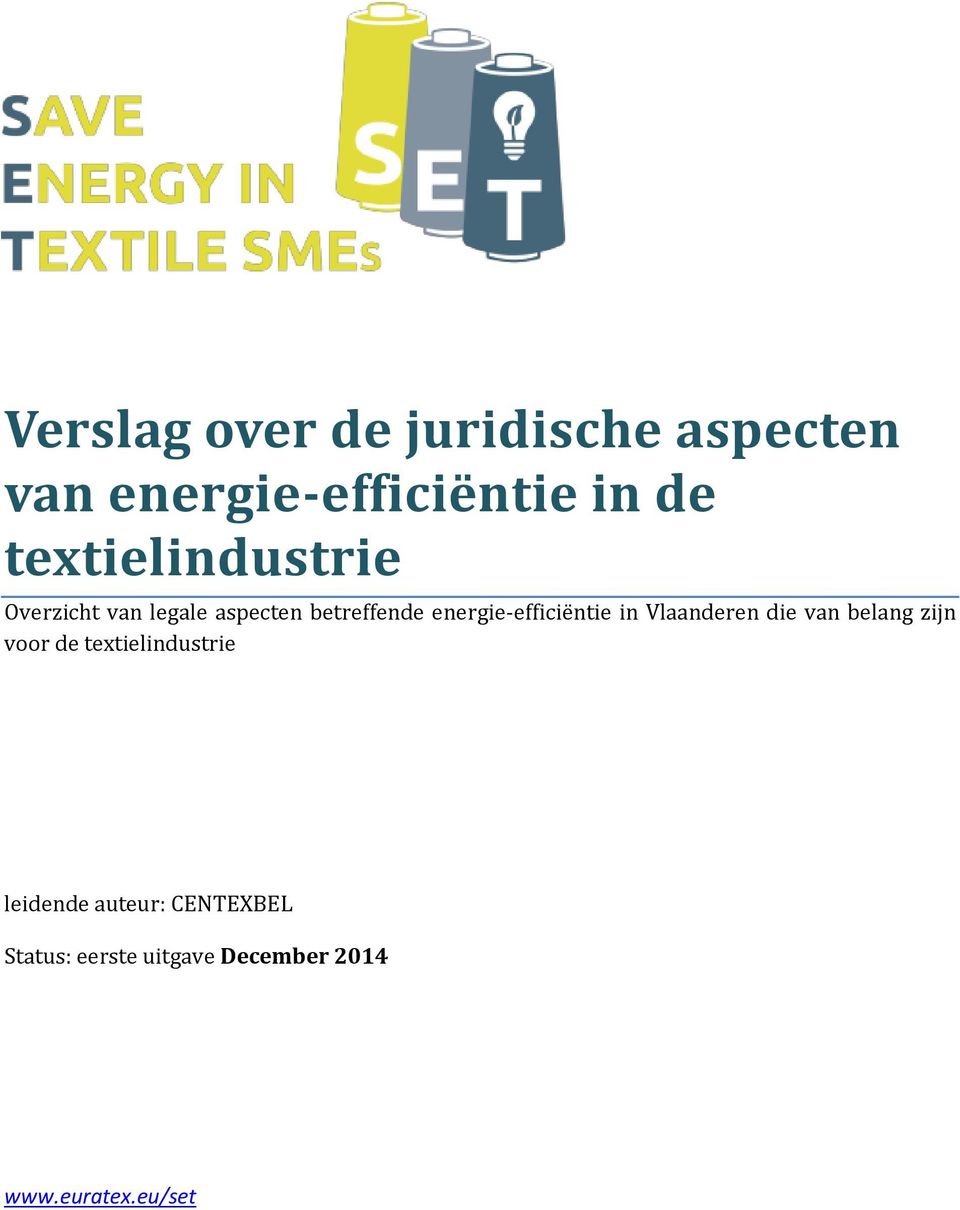 energie-efficiëntie in Vlaanderen die van belang zijn voor de