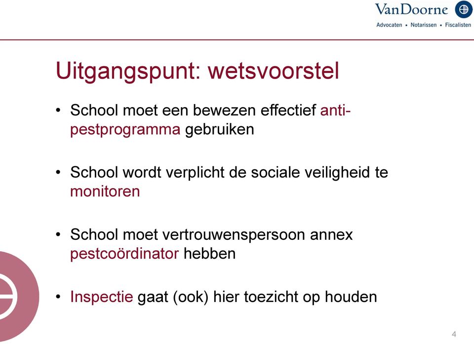 veiligheid te monitoren School moet vertrouwenspersoon annex