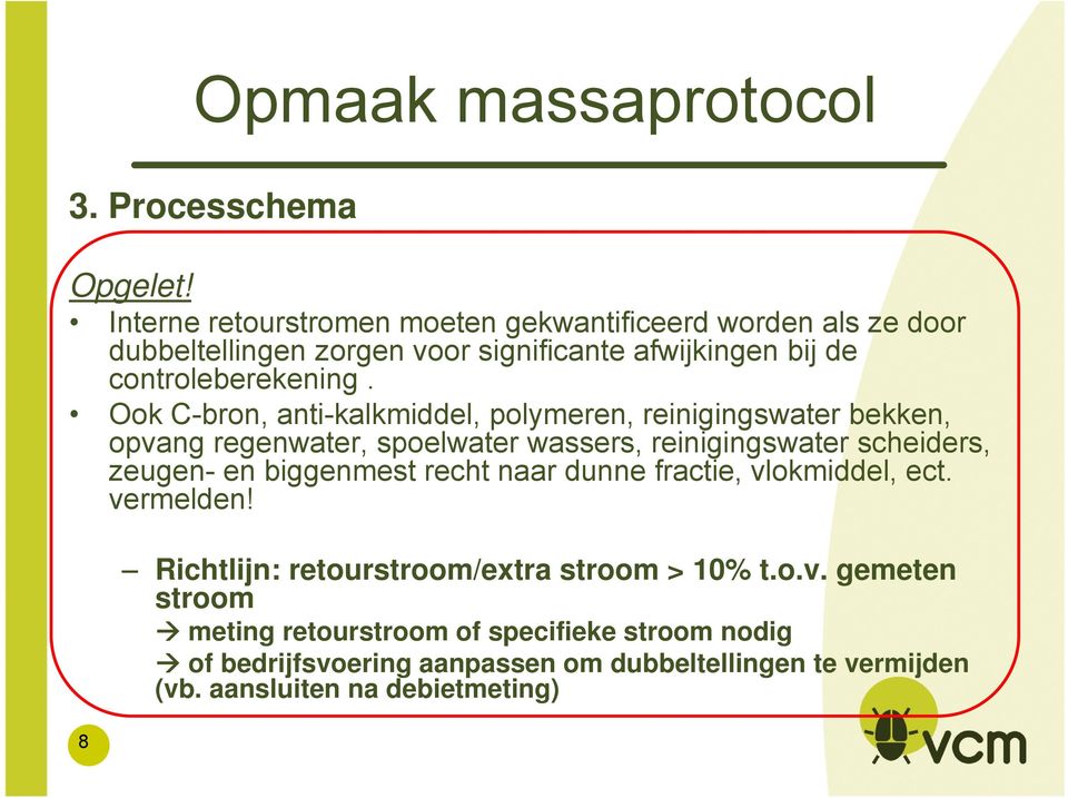 Ook C-bron, anti-kalkmiddel, polymeren, reinigingswater bekken, opvang regenwater, spoelwater wassers, reinigingswater scheiders, zeugen- en