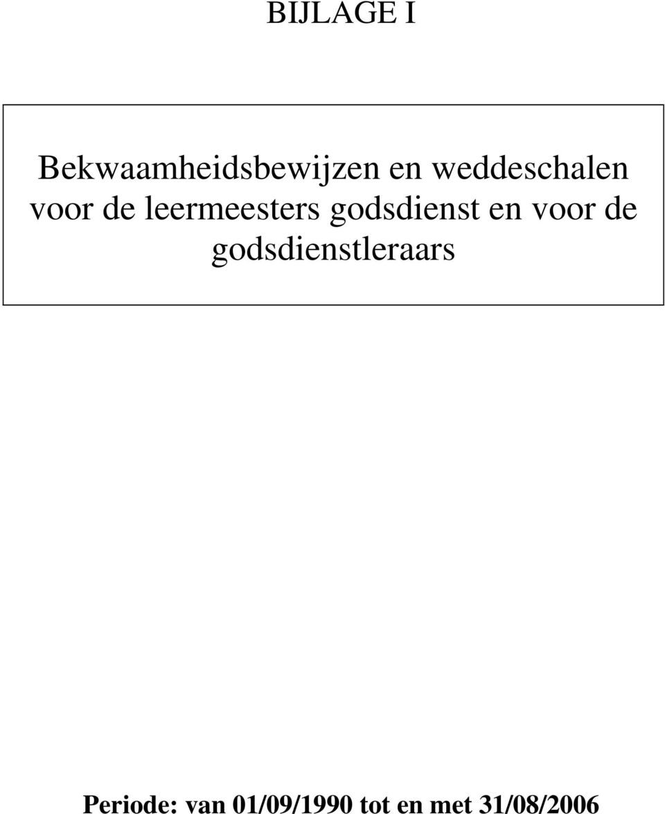 godsdienst en voor de