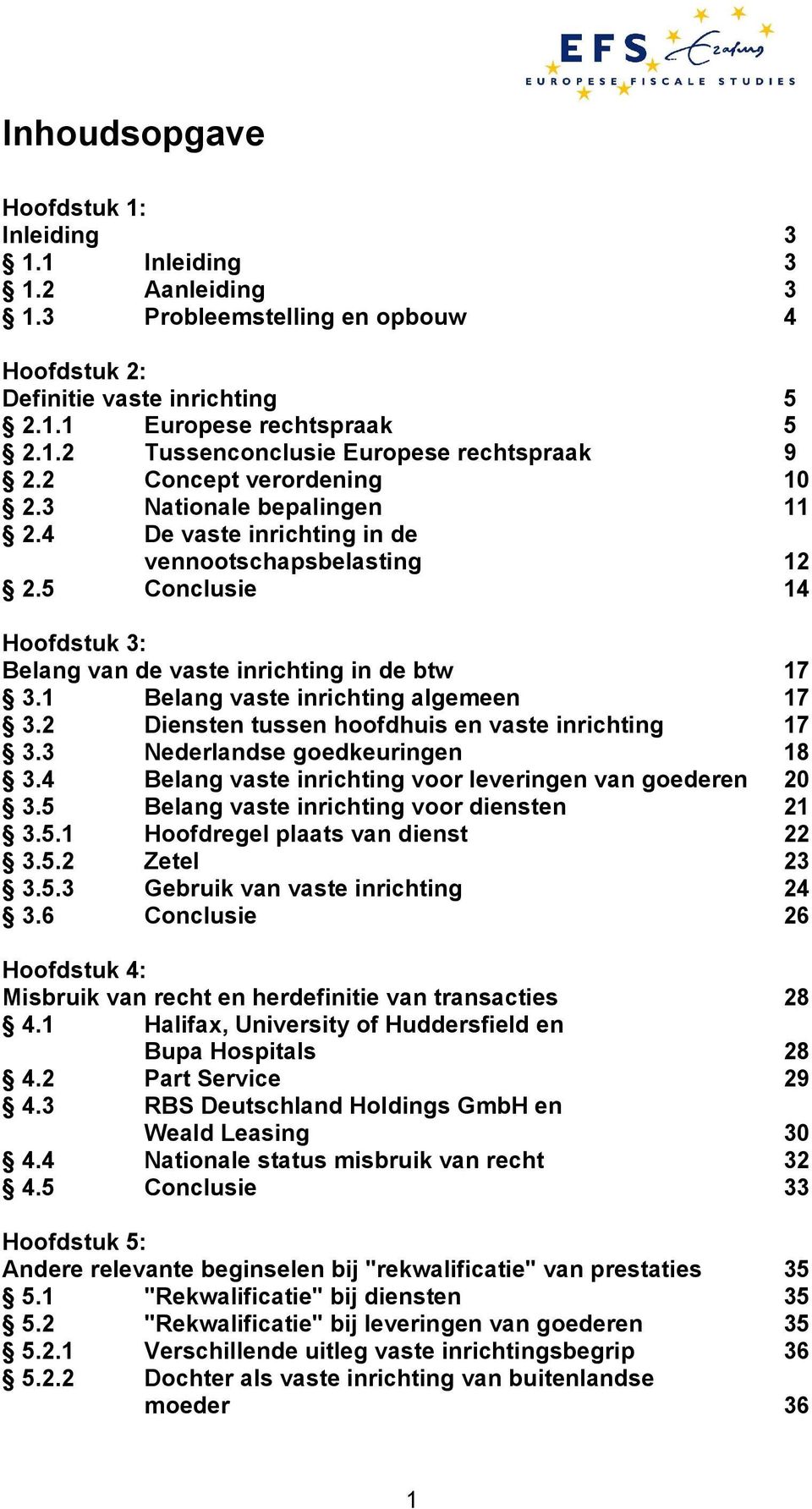 1 Belang vaste inrichting algemeen 17 3.2 Diensten tussen hoofdhuis en vaste inrichting 17 3.3 Nederlandse goedkeuringen 18 3.4 Belang vaste inrichting voor leveringen van goederen 20 3.