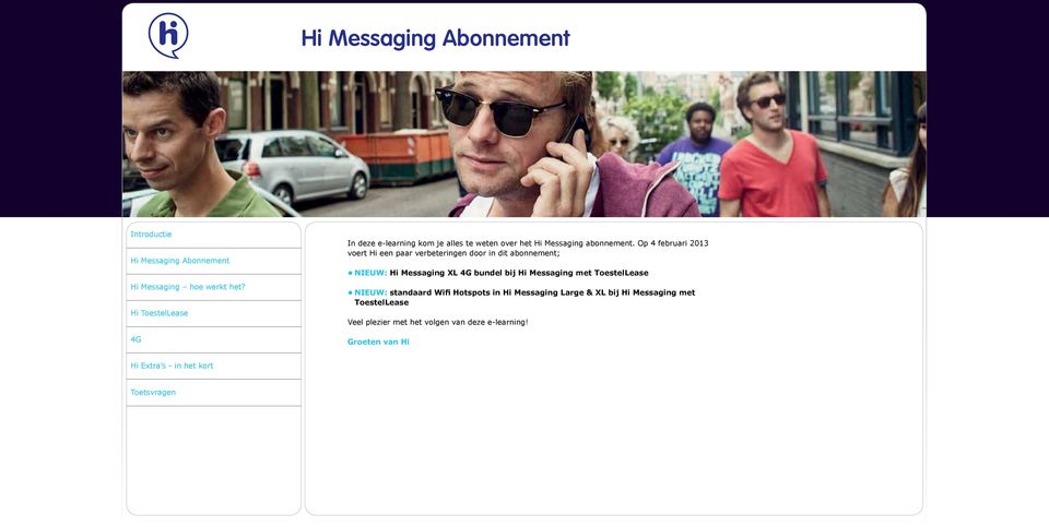 Messaging XL bundel bij Hi Messaging met ToestelLease NIEUW: standaard Wifi Hotspots in Hi