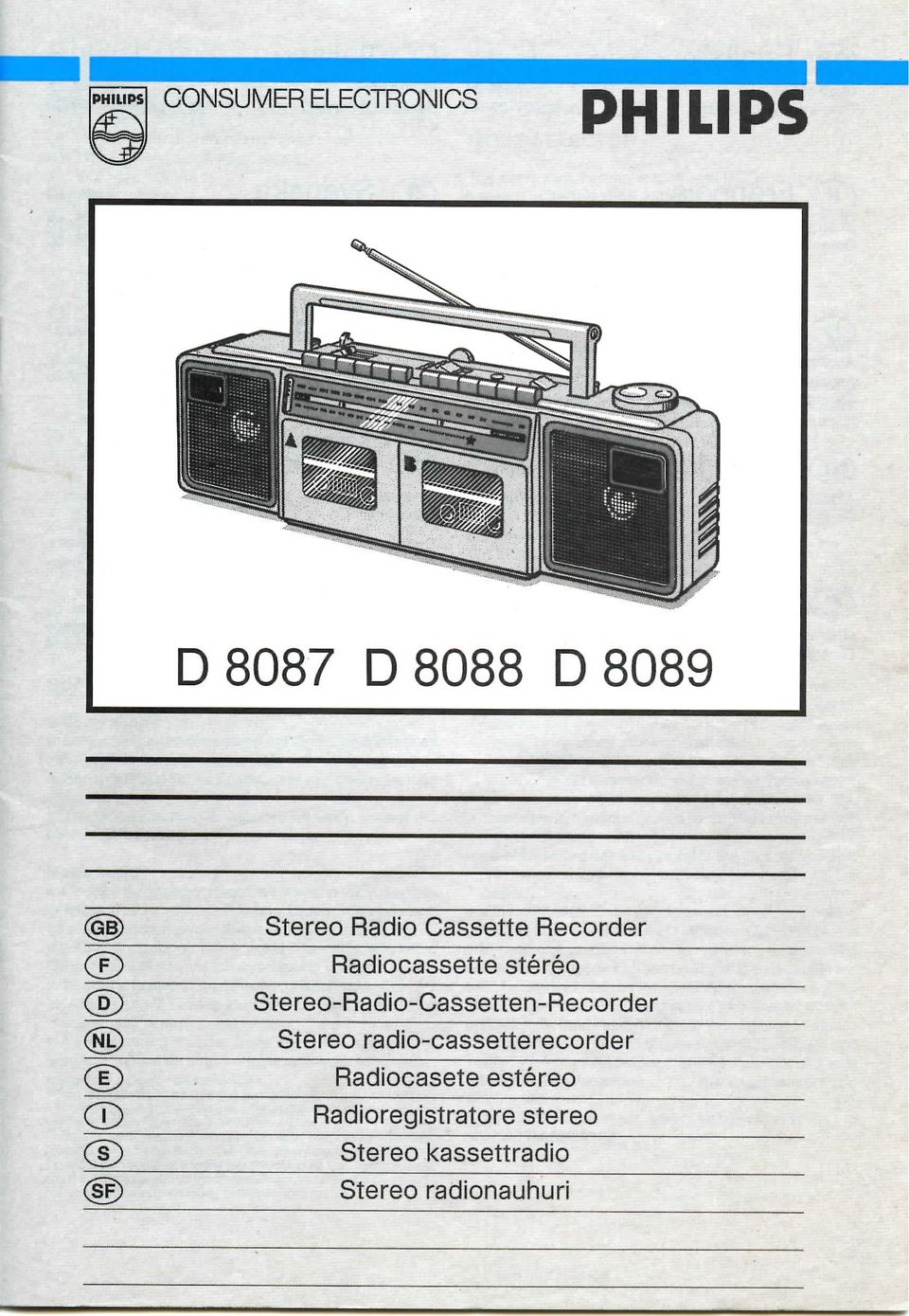 Stereo-Radio-Cassetten-Recorder Stereo radio-cassetterecorder