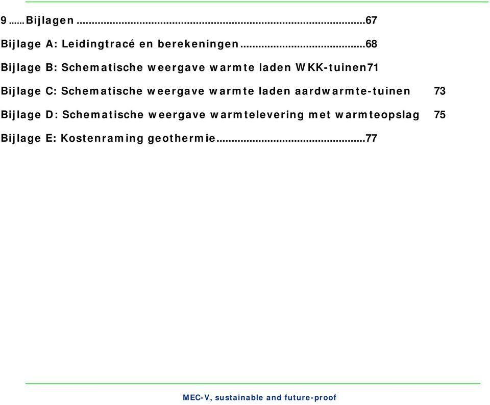 Schematische weergave warmte laden aardwarmte-tuinen 73 Bijlage D: Schematische