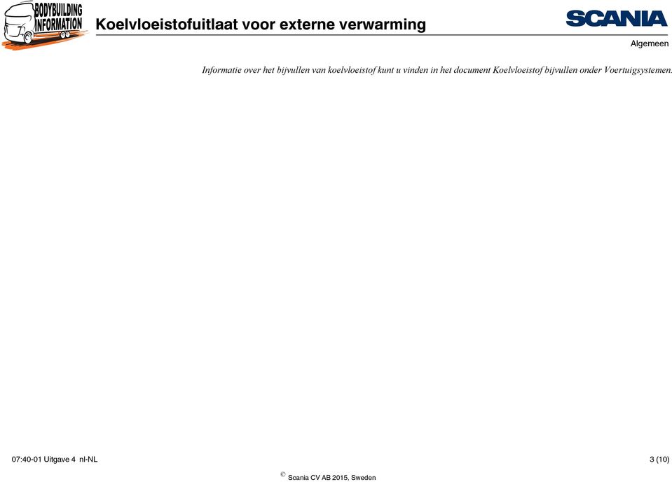 document Koelvloeistof bijvullen onder