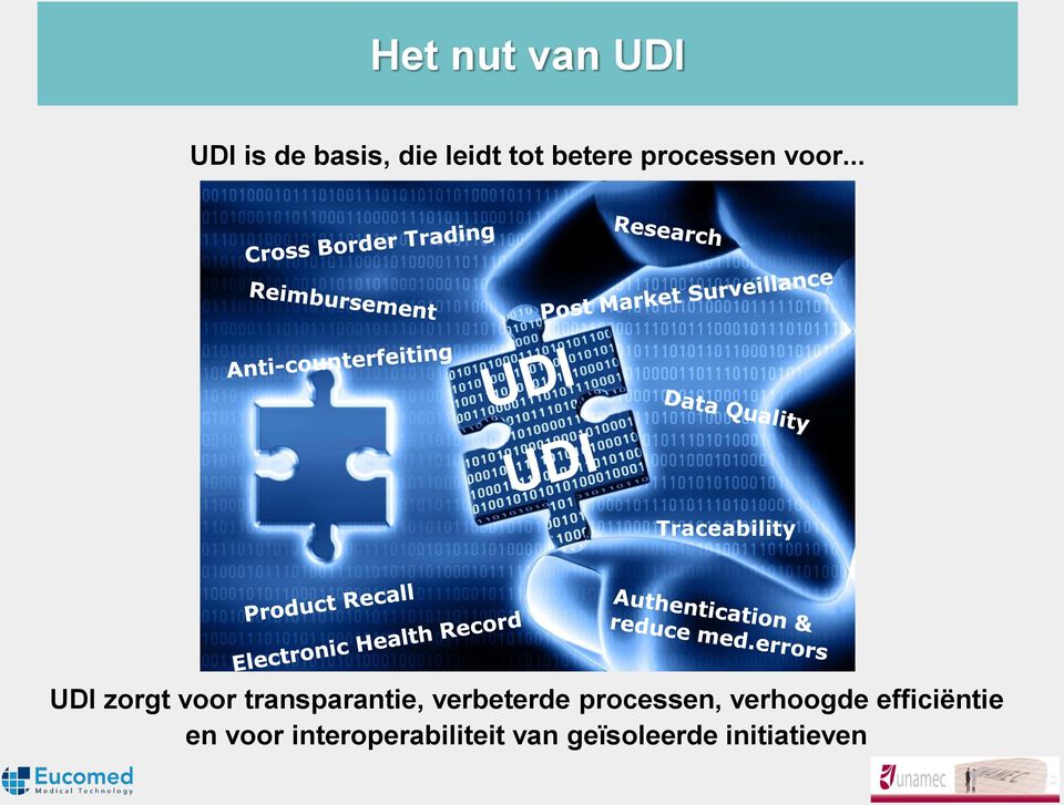 .. Traceability UDI zorgt voor transparantie,