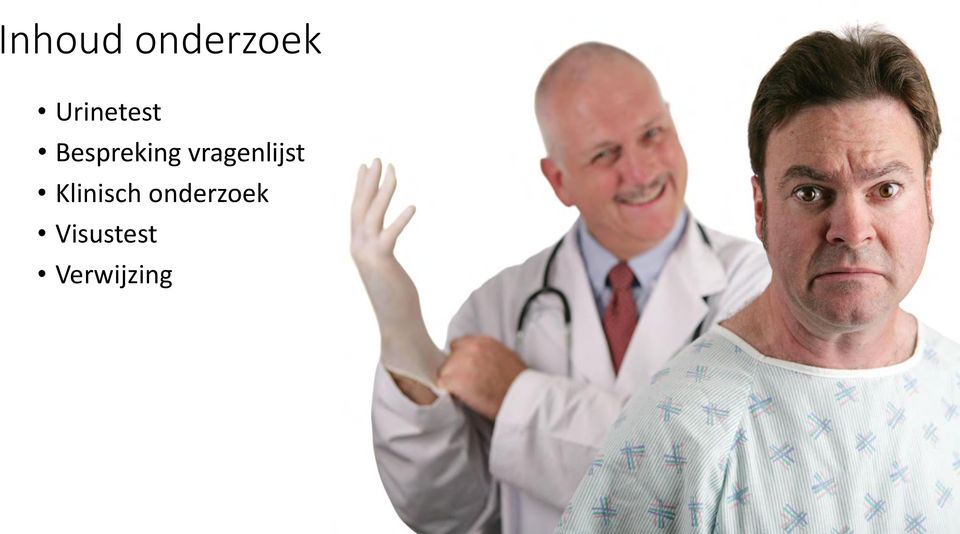 onderzoek Visustest Verwijzing