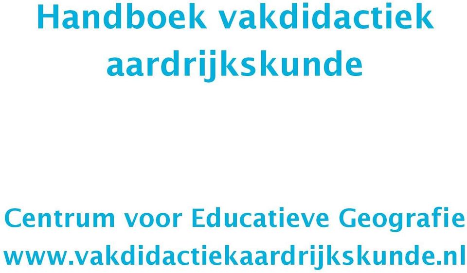 voor Educatieve Geografie