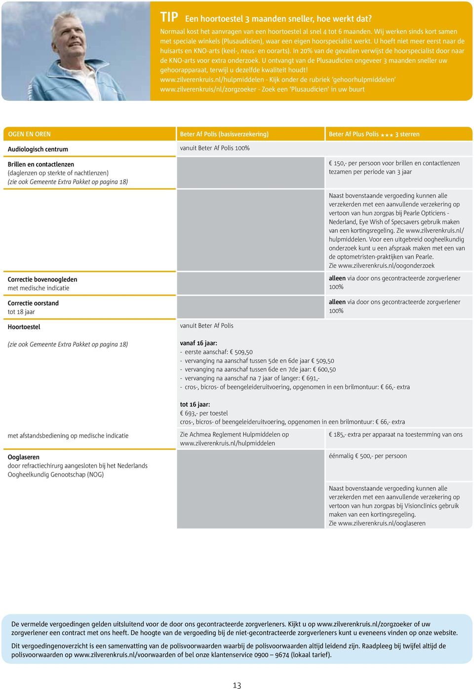 In 20% van de gevallen verwijst de hoorspecialist door naar de KNO-arts voor extra onderzoek.