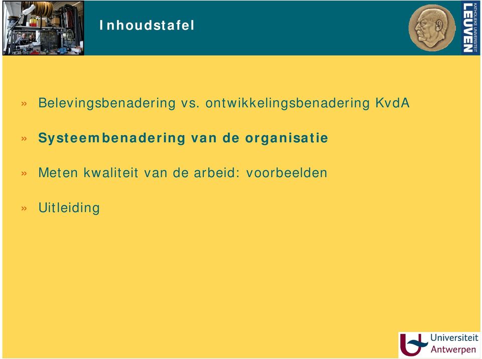 Systeembenadering van de organisatie»