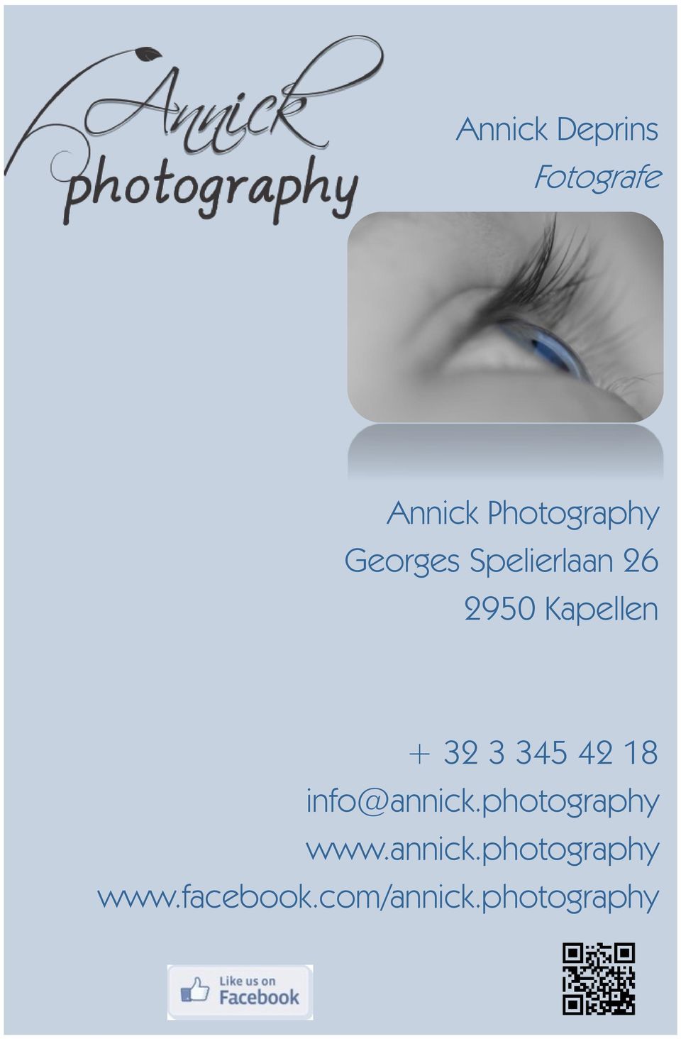 345 42 18 info@annick.photography www.