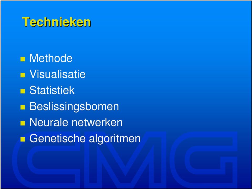 Beslissingsbomen Neurale