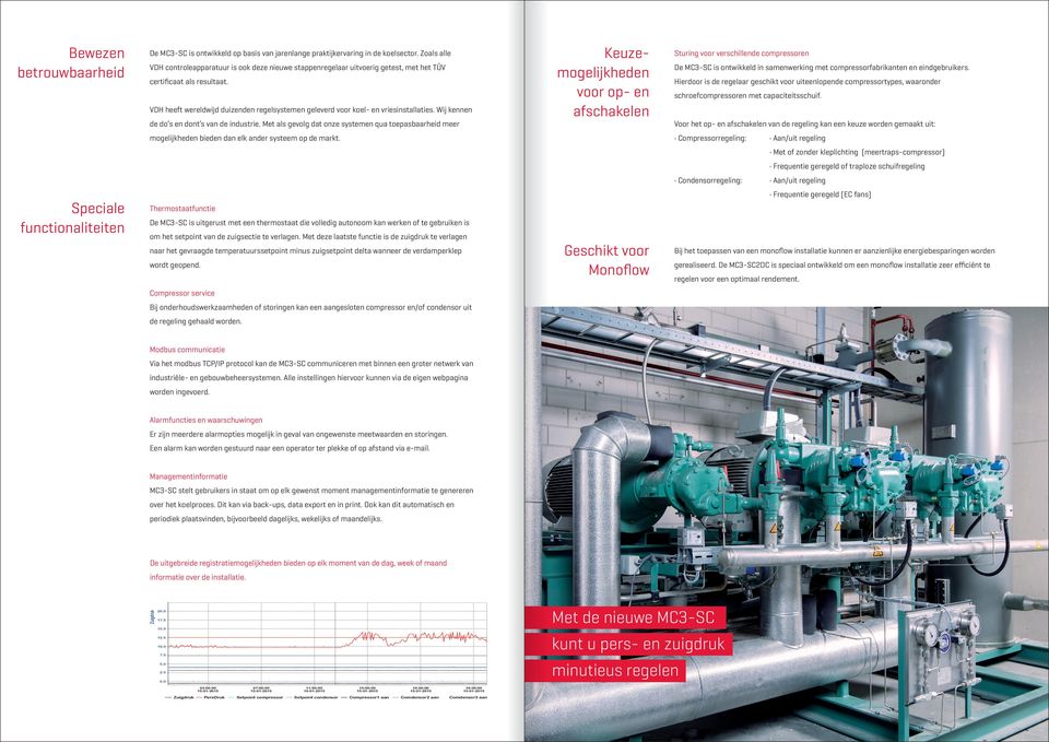 VDH heeft wereldwijd duizenden regelsystemen geleverd voor koel- en vriesinstallaties. Wij kennen de do s en dont s van de industrie.