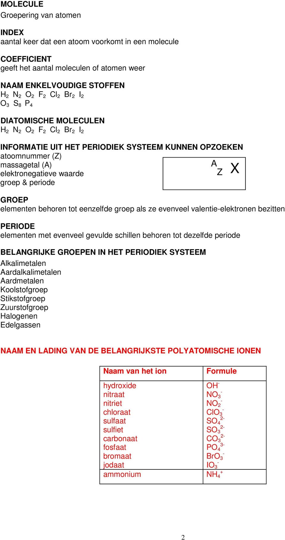 elementen behoren tot eenzelfde groep als ze evenveel valentieelektronen bezitten PERIODE elementen met evenveel gevulde schillen behoren tot dezelfde periode BELANGRIJKE GROEPEN IN HET PERIODIEK