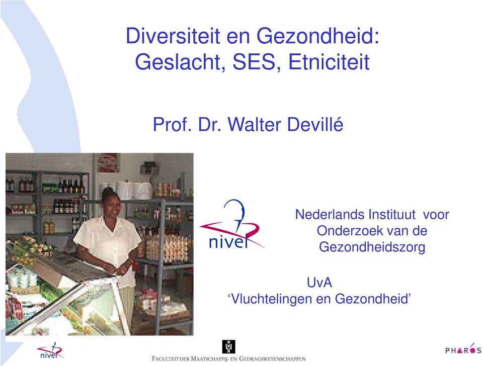 Walter Devillé Nederlands Instituut voor