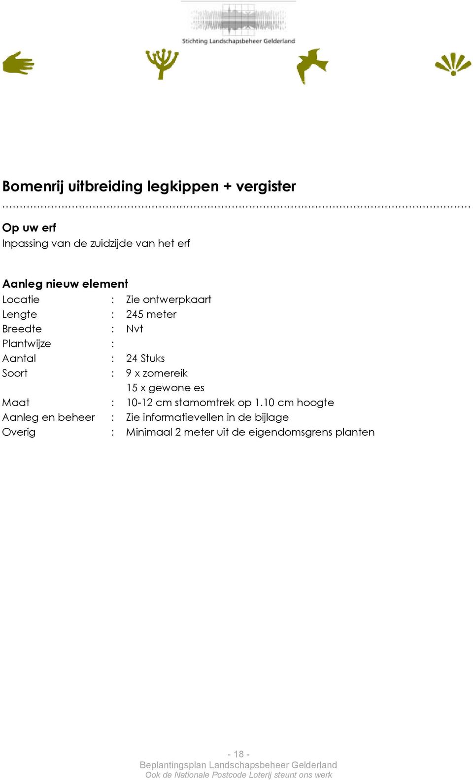 Stuks Soort : 9 x zomereik 15 x gewone es Maat : 10-12 cm stamomtrek op 1.