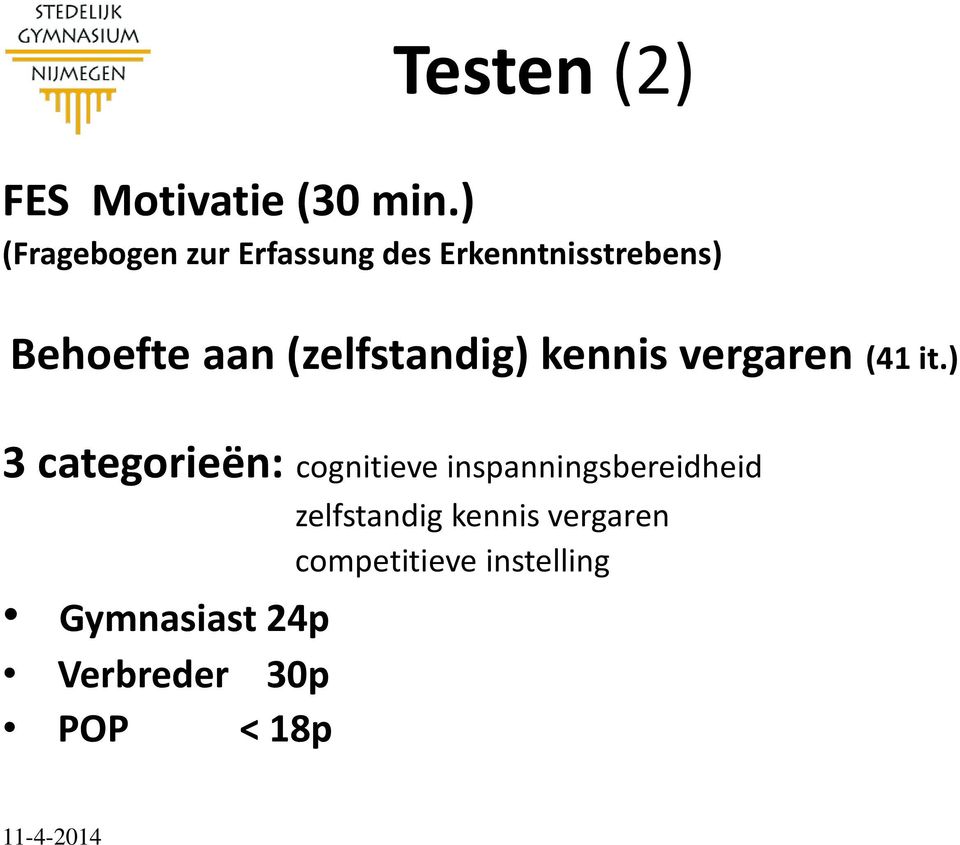 (zelfstandig) kennis vergaren (41 it.