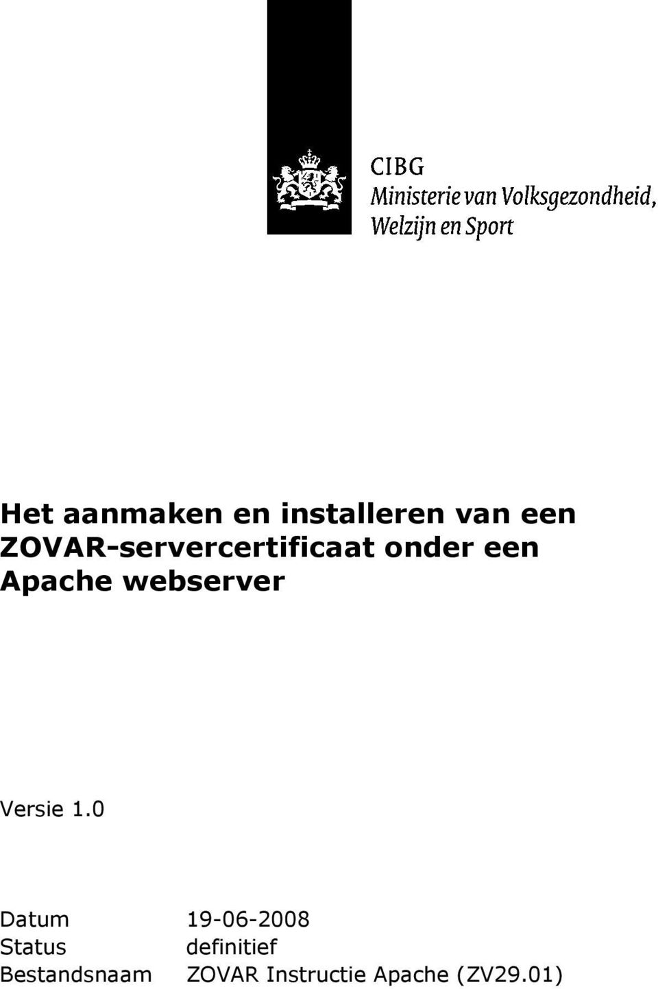 webserver Versie 1.