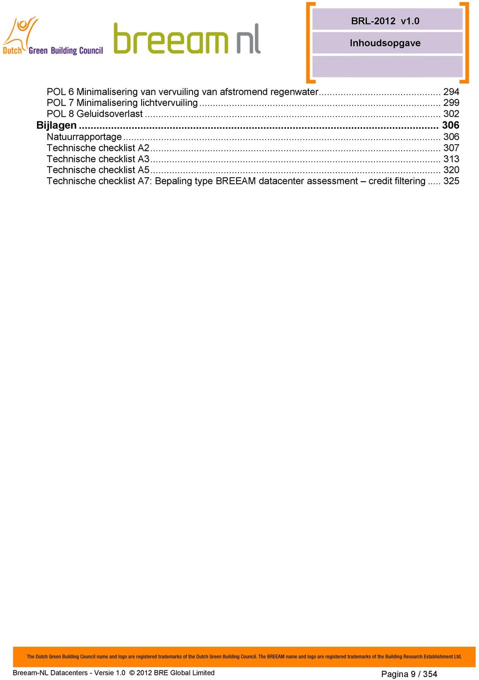 .. 306 Technische checklist A2... 307 Technische checklist A3... 313 Technische checklist A5.