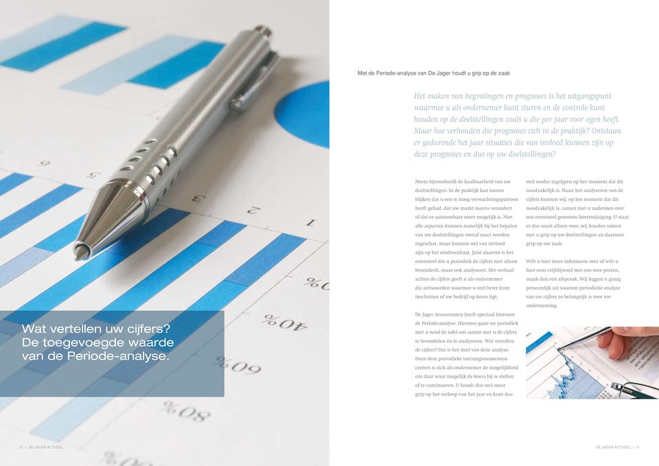 Ontstaan er gedurende het jaar situaties die van invloed kunnen zijn op deze prognoses en dus op uw doelstellingen? Wat vertellen uw cijfers? De toegevoegde waarde van de Periode-analyse.