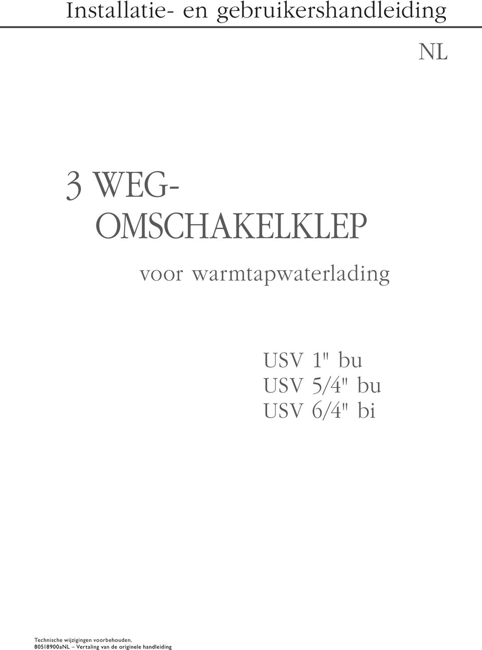 WEG- OMSCHAKELKLEP voor