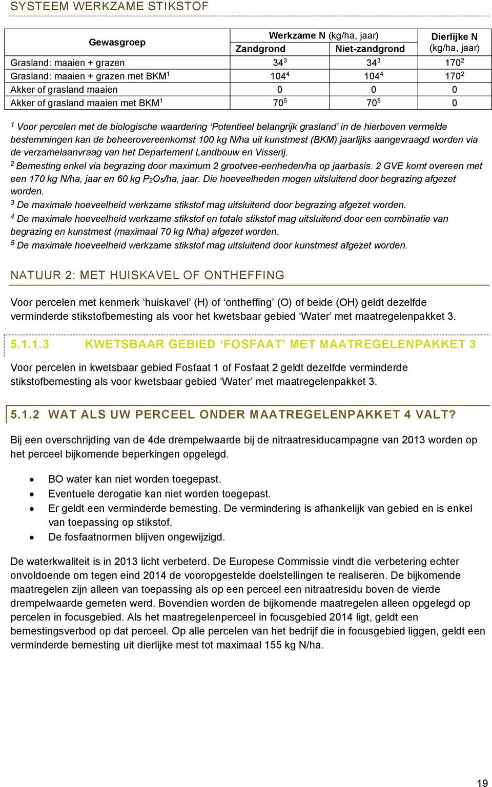 worden via de verzamelaanvraag van het Departement Landbouw en Visserij. Being enkel via begrazing door maximum grootvee-eenheden/ha op jaarbasis.