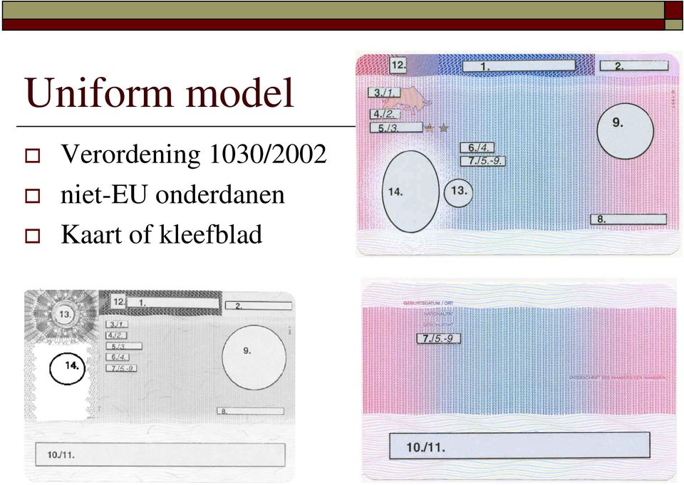 1030/2002 niet-eu