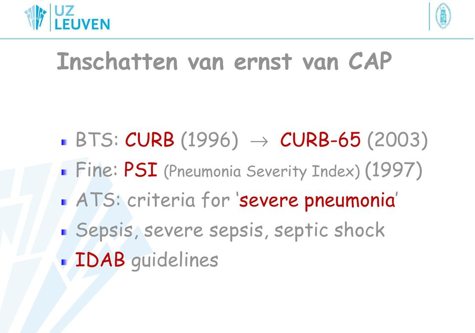 Index)(1997) ATS: criteria for severe pneumonia