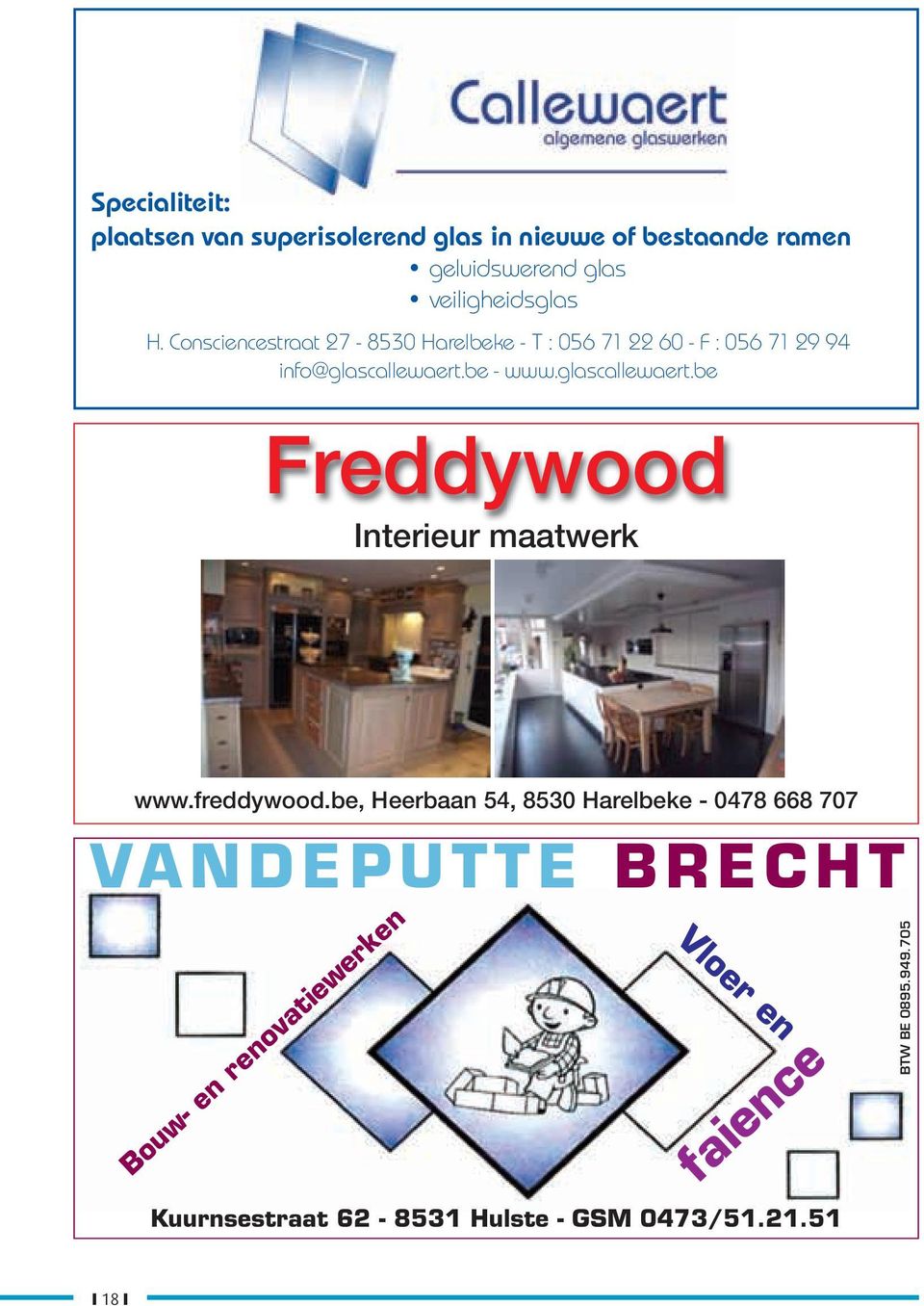 glascallewaert.be Freddywood Interieur maatwerk www.freddywood.