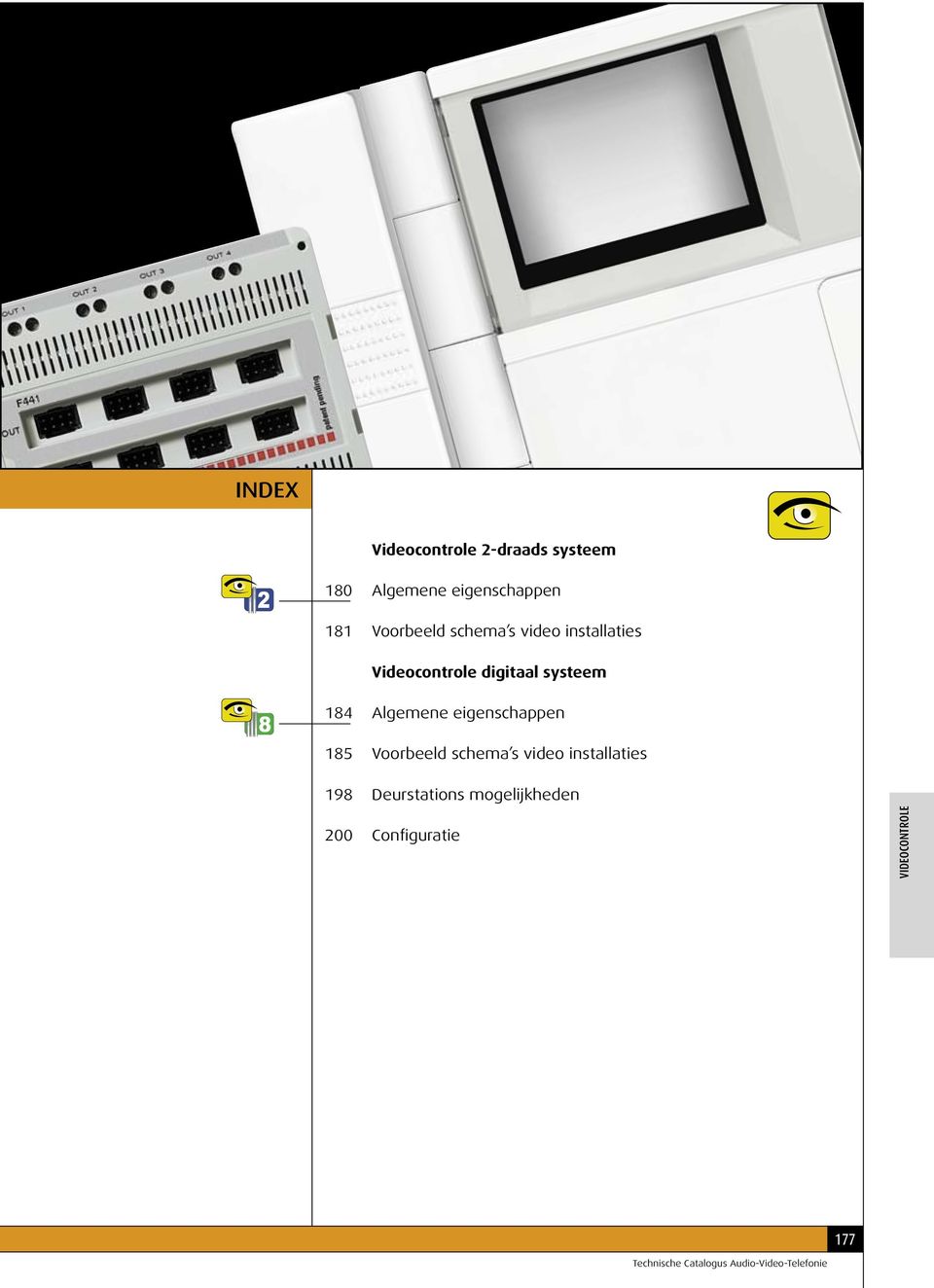 eigenschappen Voorbeeld schema s video installaties 9 Deurstations