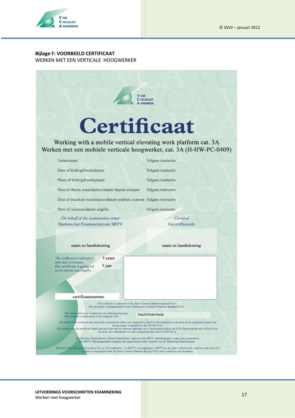 CERTIFICAAT