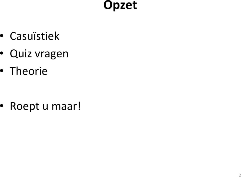 Quiz vragen