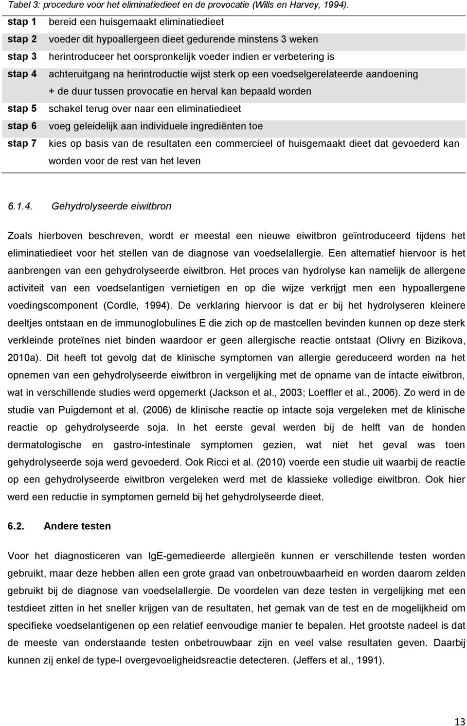 achteruitgang na herintroductie wijst sterk op een voedselgerelateerde aandoening + de duur tussen provocatie en herval kan bepaald worden stap 5 schakel terug over naar een eliminatiedieet stap 6